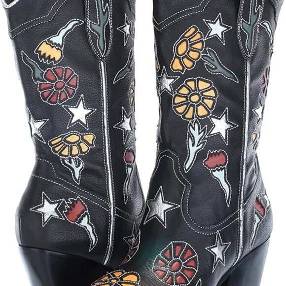 Dolce Vita Lassie Wetern Cowboy Boot Black- SZ 11- NEW - Picture 6 of 7